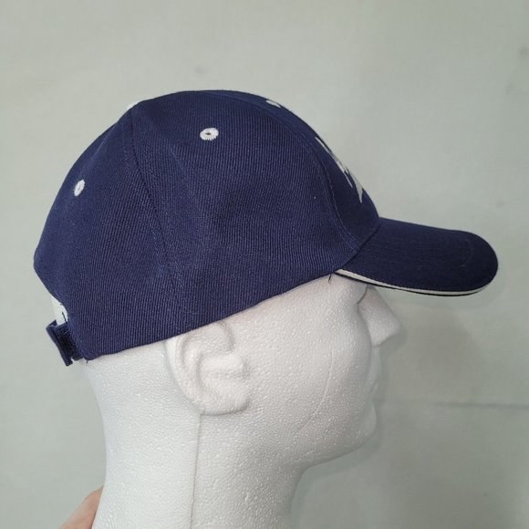 Palm Desert Hat Mens OS Hook & Loop Back Ballcap Blue Golf Logo - Picture 5 of 9